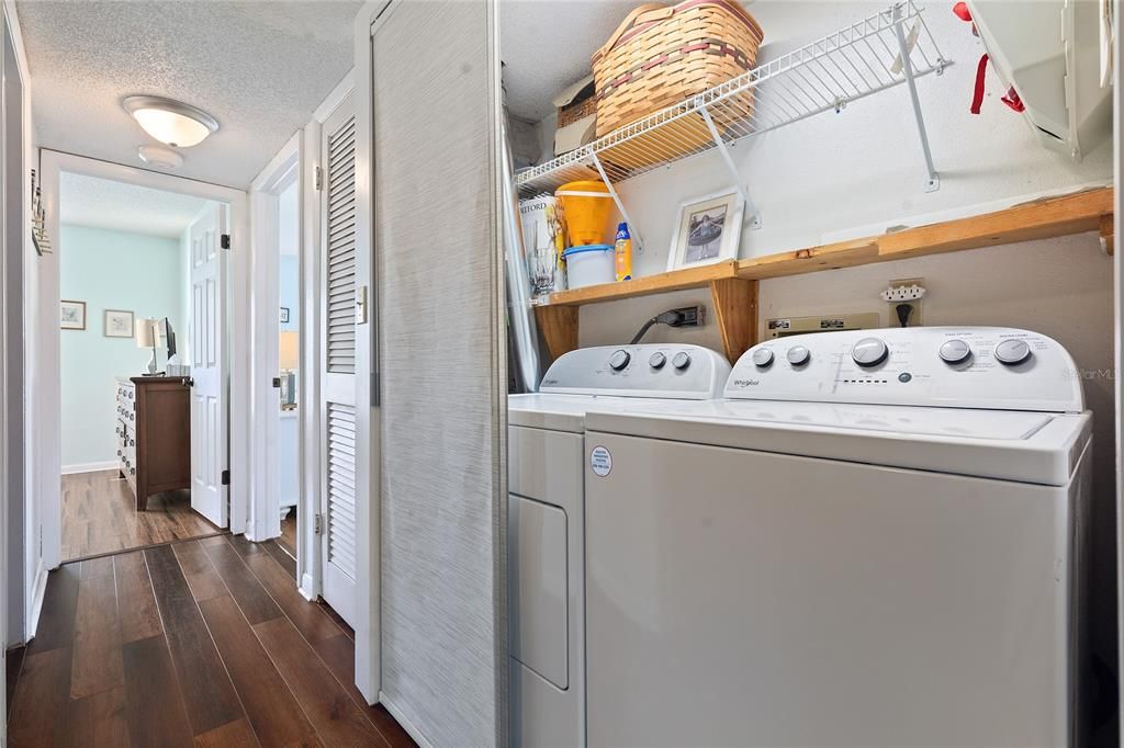 Utility Closet with Washer and Dryer