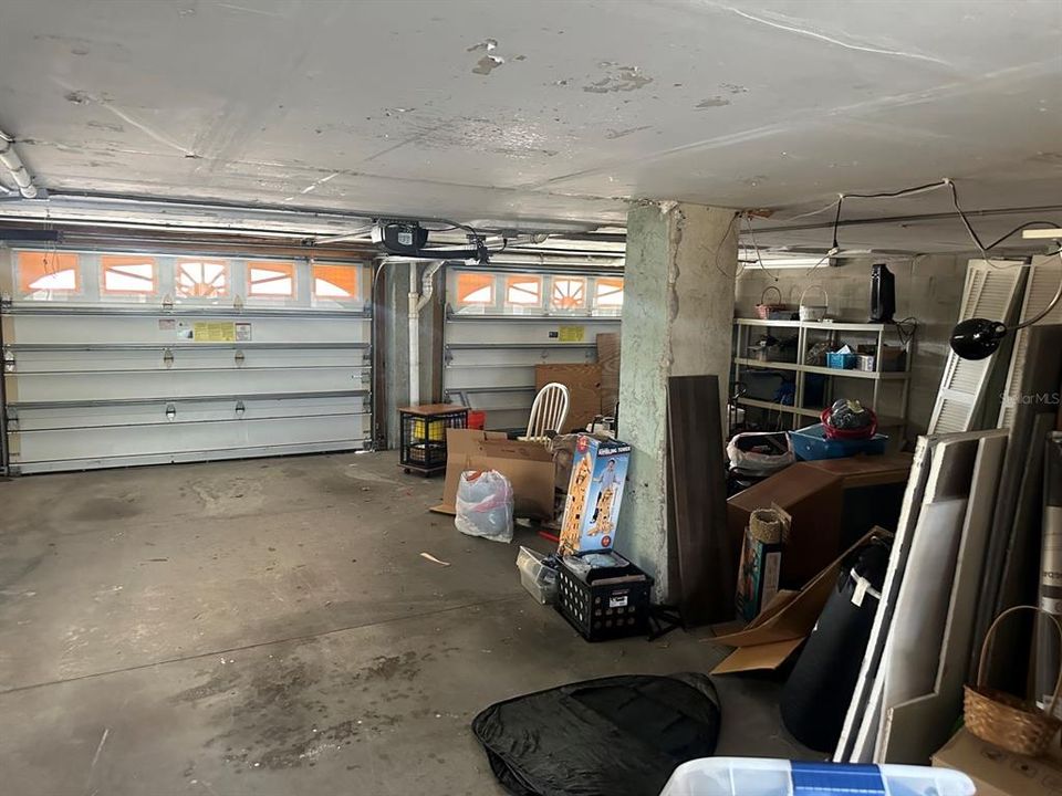 Garage with lots of storage space