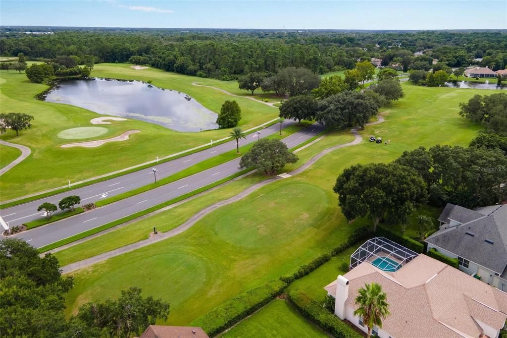 Aerial View of golf course