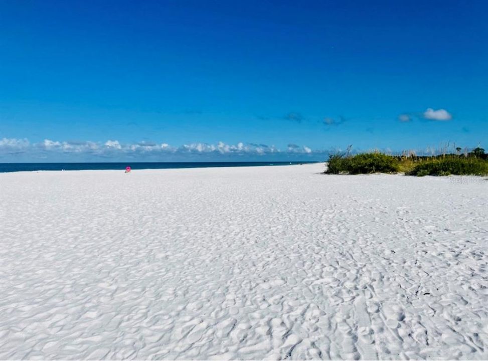 Sugar White sand of Clearwater Beach