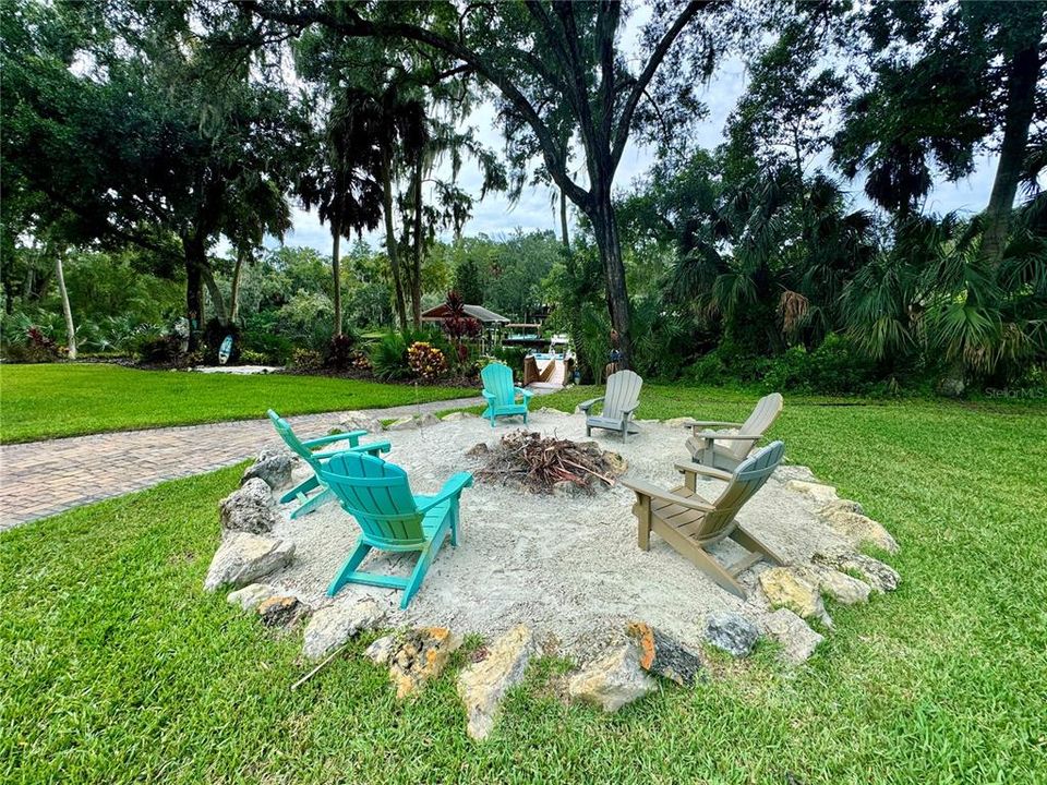 Firepit with River View