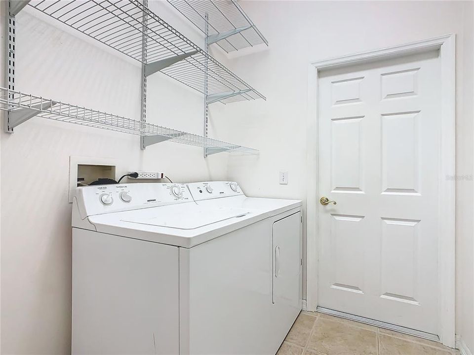 LAUNDRY ROOM WITH SHELVING