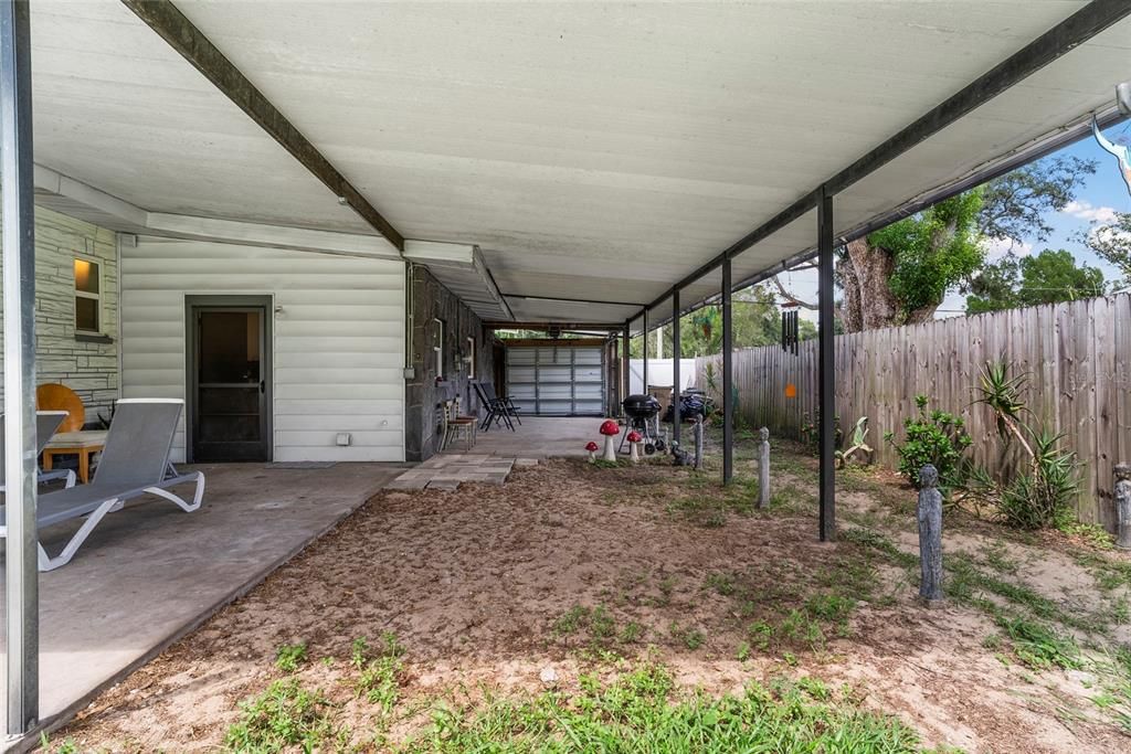 Carport area