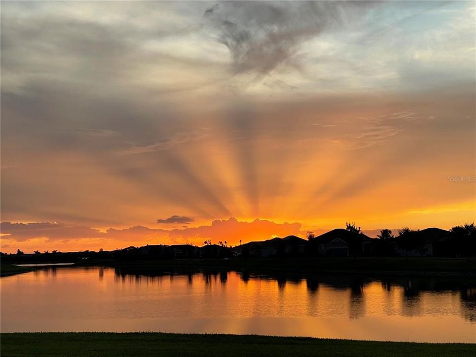 Breathtaking sunset from the Lanai