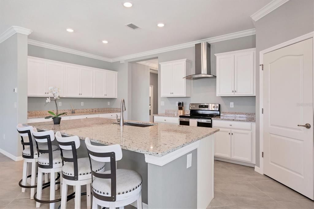 Kitchen with Large Island for entertaining