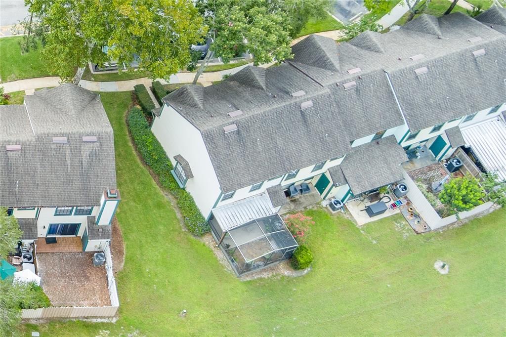 Drone View of Townhome