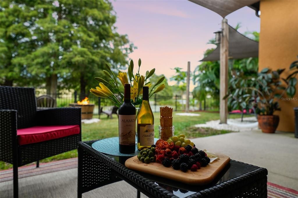 Relax under your covered patio with a bottle of wine or two, enjoying the beautiful lake views