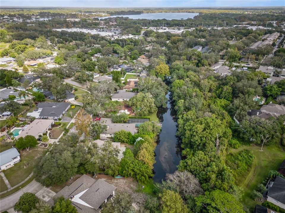 HOWELL CREEK FRONTAGE AERIAL VIEWS.