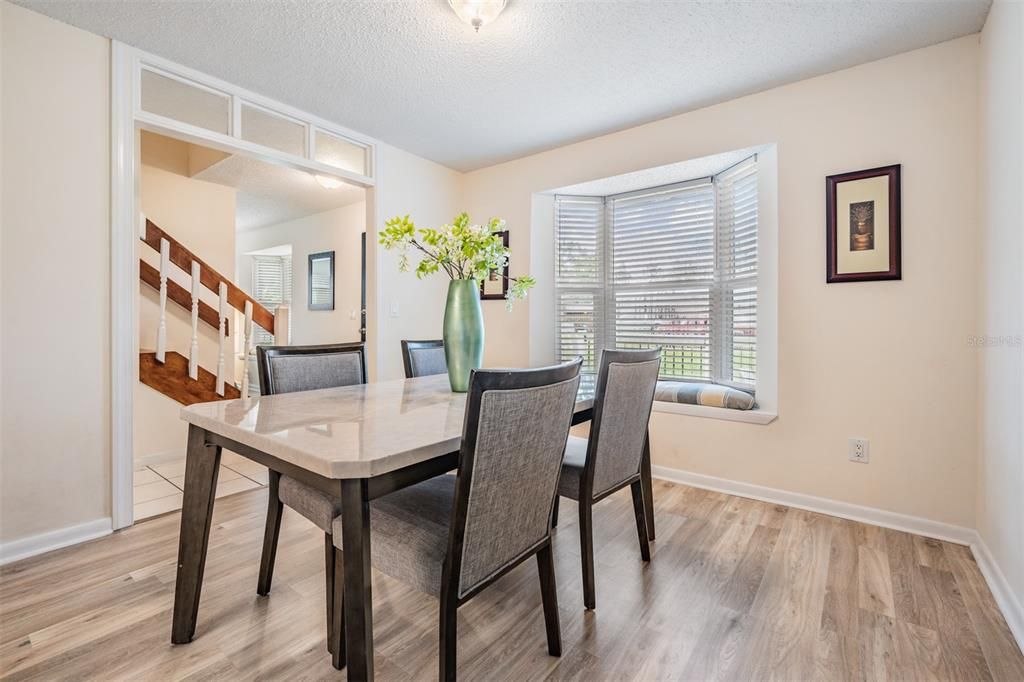 Dining Room with Laminate Flooring