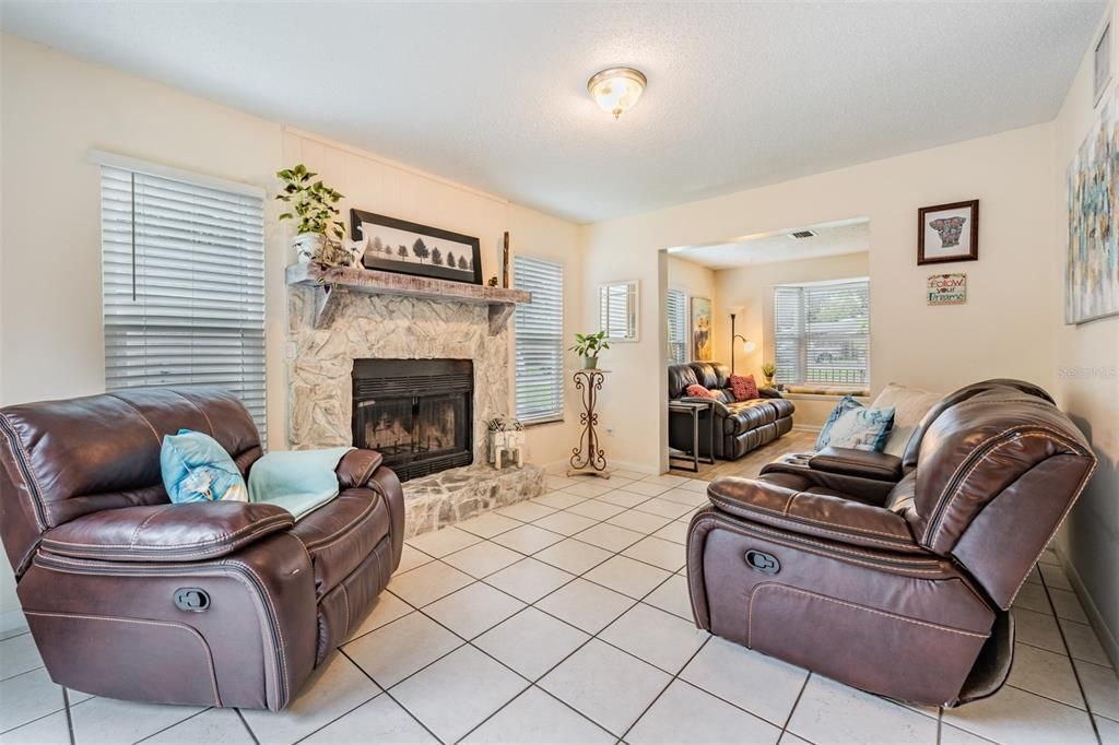 Family Room with Fireplace