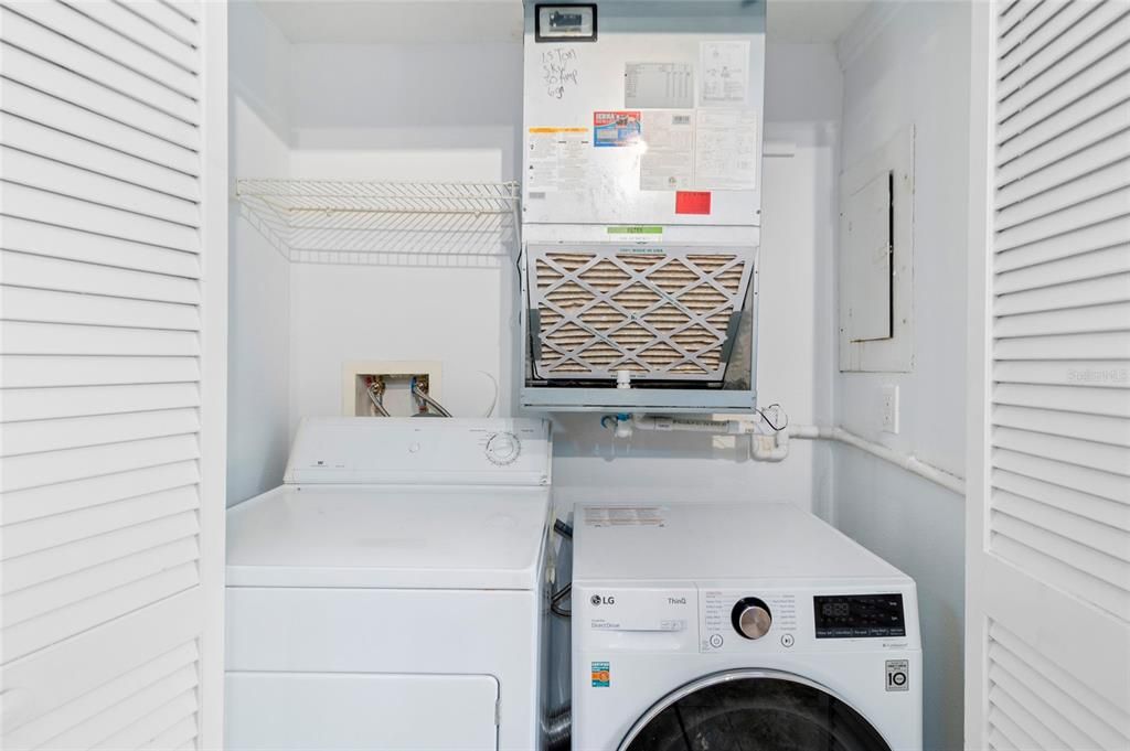 Laundry closet in Kitchen