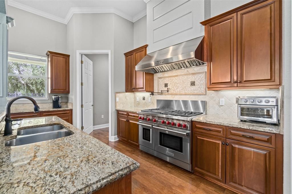 Gorgeous kitchen with commercial appliances