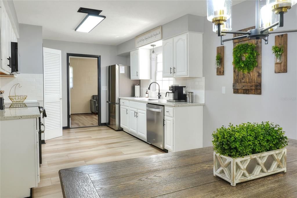 Dining Room into Kitchen