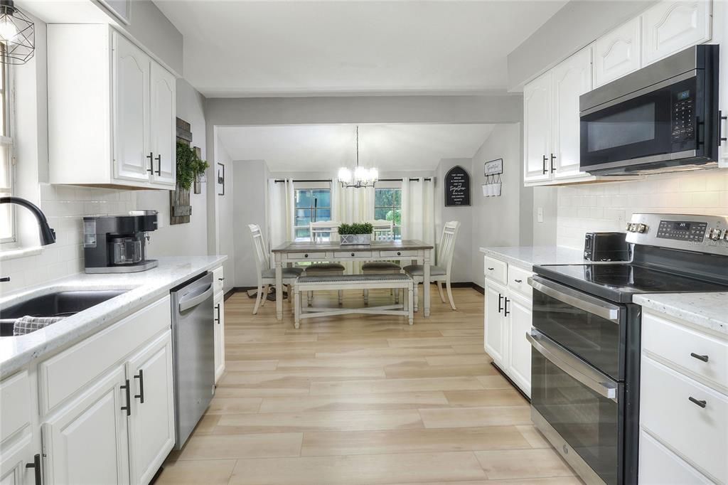 Kitchen into Dining Room