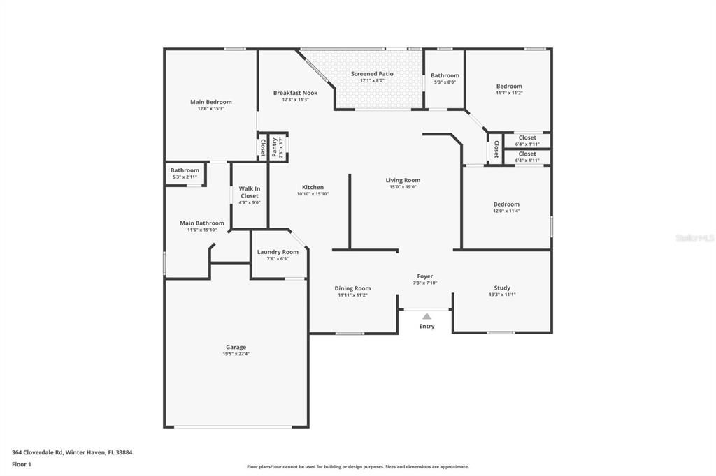 На продажу: $299,000 (3 спален, 2 ванн, 1867 Квадратных фут)