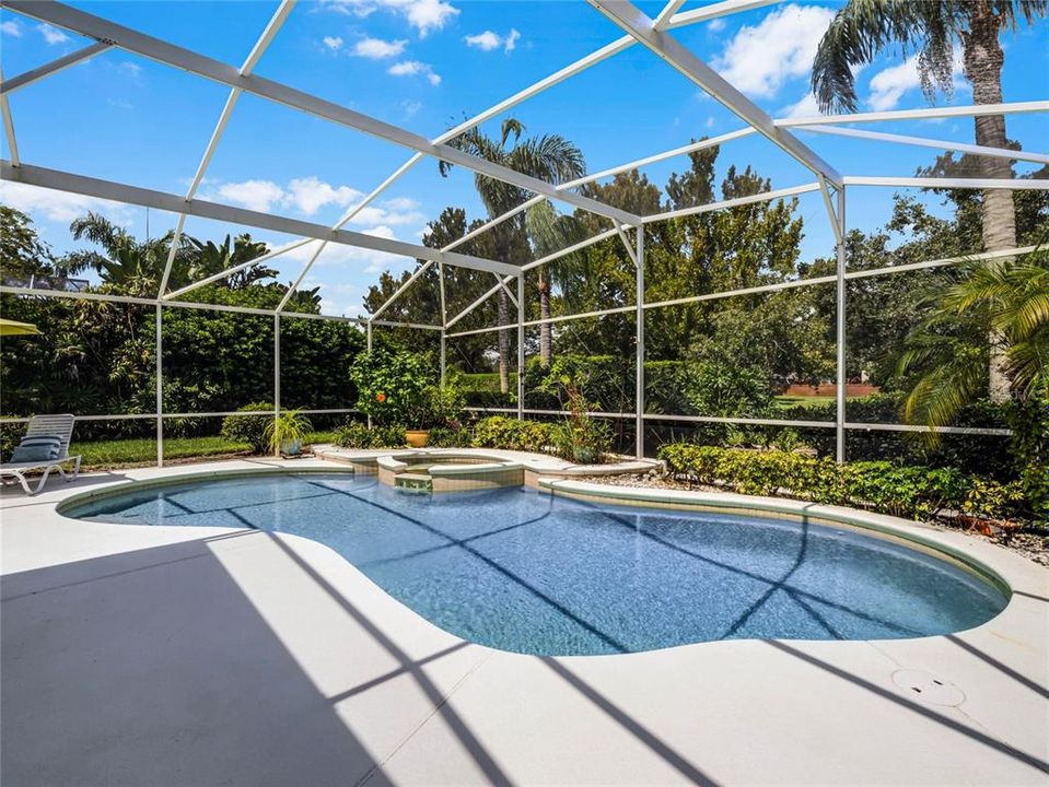 Salt water screen enclosed pool