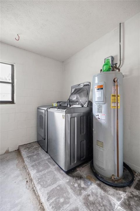 Laundry in Garage