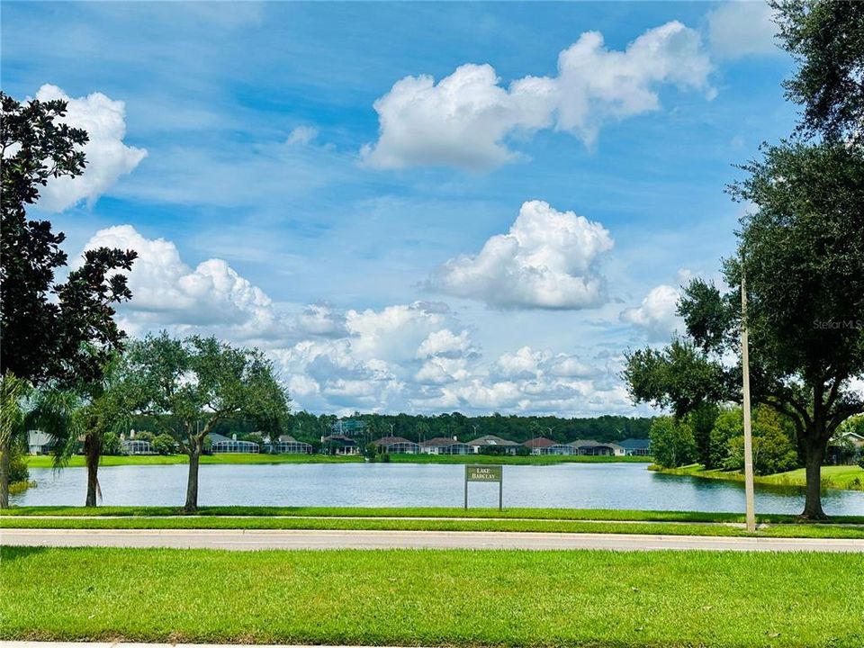 One of several lakes in Hunters Creek