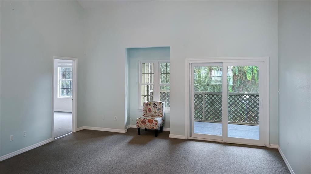 View of LIVING ROOM from Kitchen Sink! Nice!