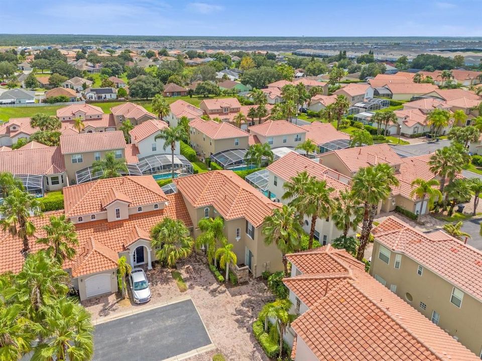 Aerial view of the community