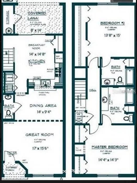 На продажу: $240,000 (2 спален, 2 ванн, 1611 Квадратных фут)