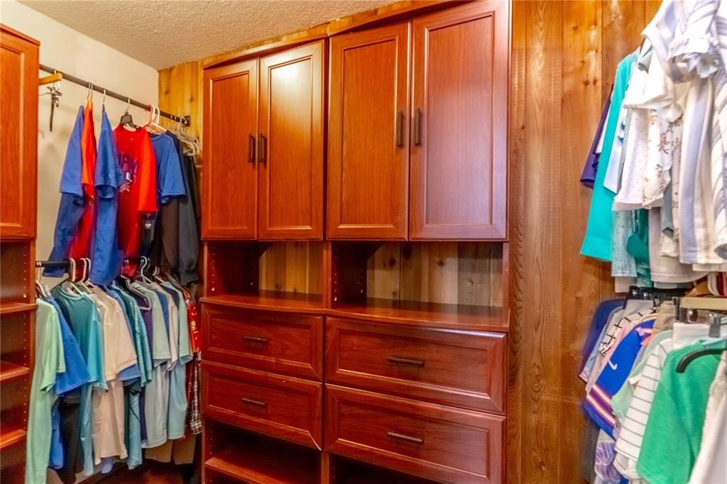 built in closet shelving