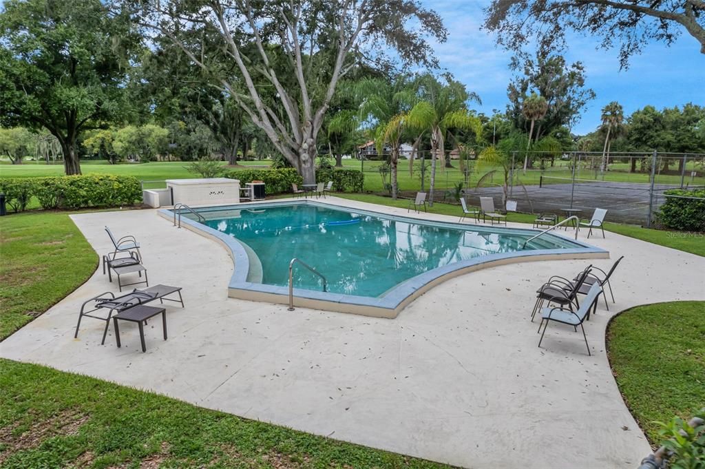 Pool and tennis court is for use by residents of the townhouses only.