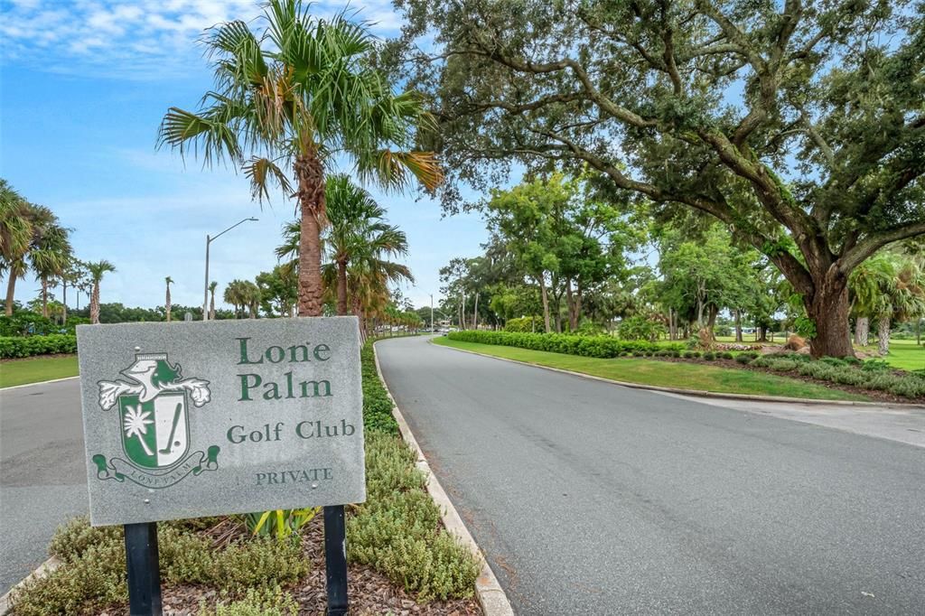 Use of facilities owned by the Lone Palm Golf Club is not included and would require a separate membership.