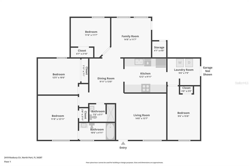 На продажу: $299,900 (4 спален, 2 ванн, 1516 Квадратных фут)