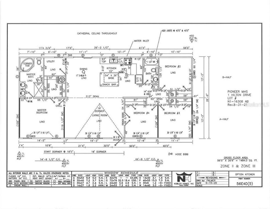 На продажу: $269,000 (4 спален, 2 ванн, 1484 Квадратных фут)