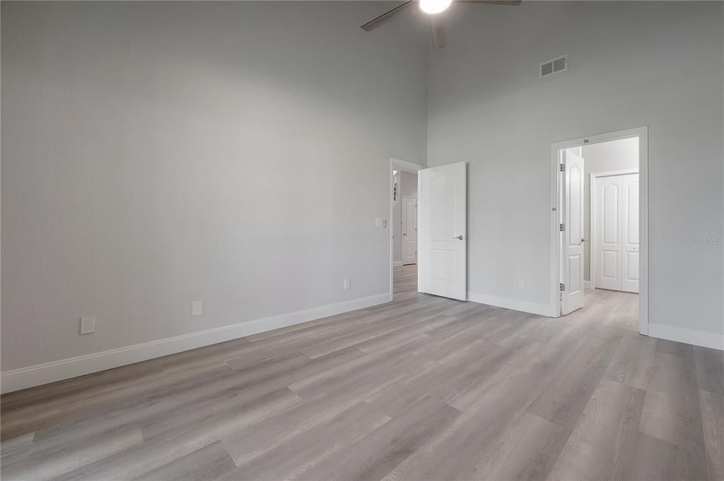 Master Bedroom (high ceilings)