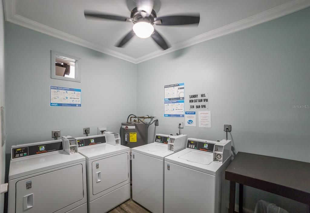 Laundry room located in the condo block, just a very short walk from this unit.