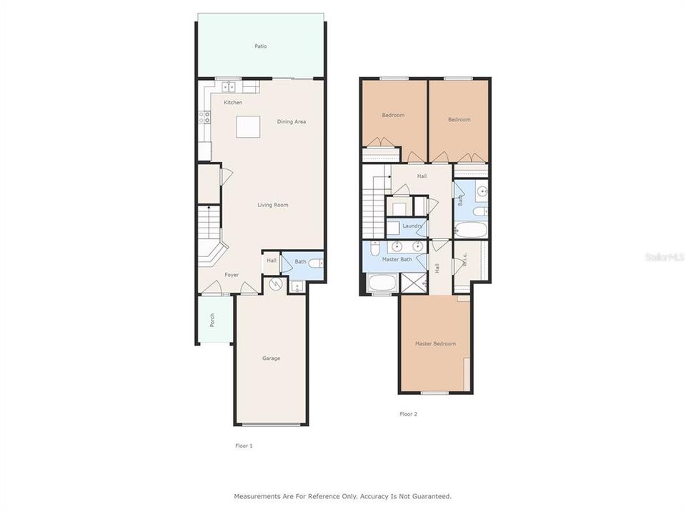 Floor plans are for illustration only; they are not a substitute for architectural floor plans. Measurements are approximate.