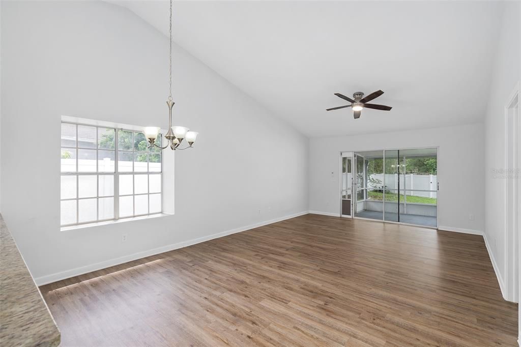 Virtually Staged- Dining/Living Room Combo