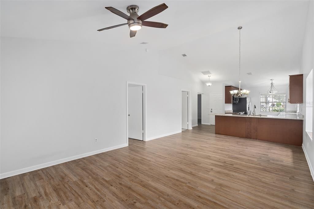 Virtually Staged- Dining/Living Room Combo