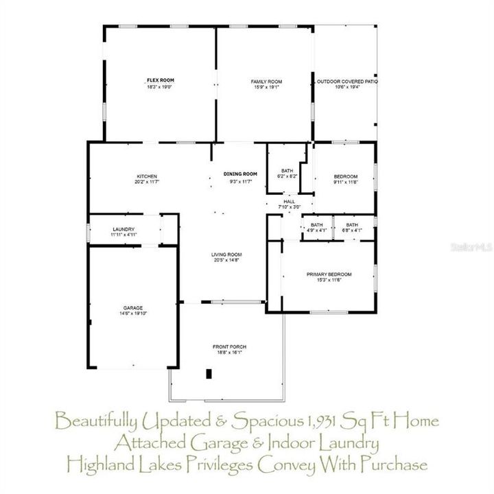 Large floor plan with bonus space you will love~