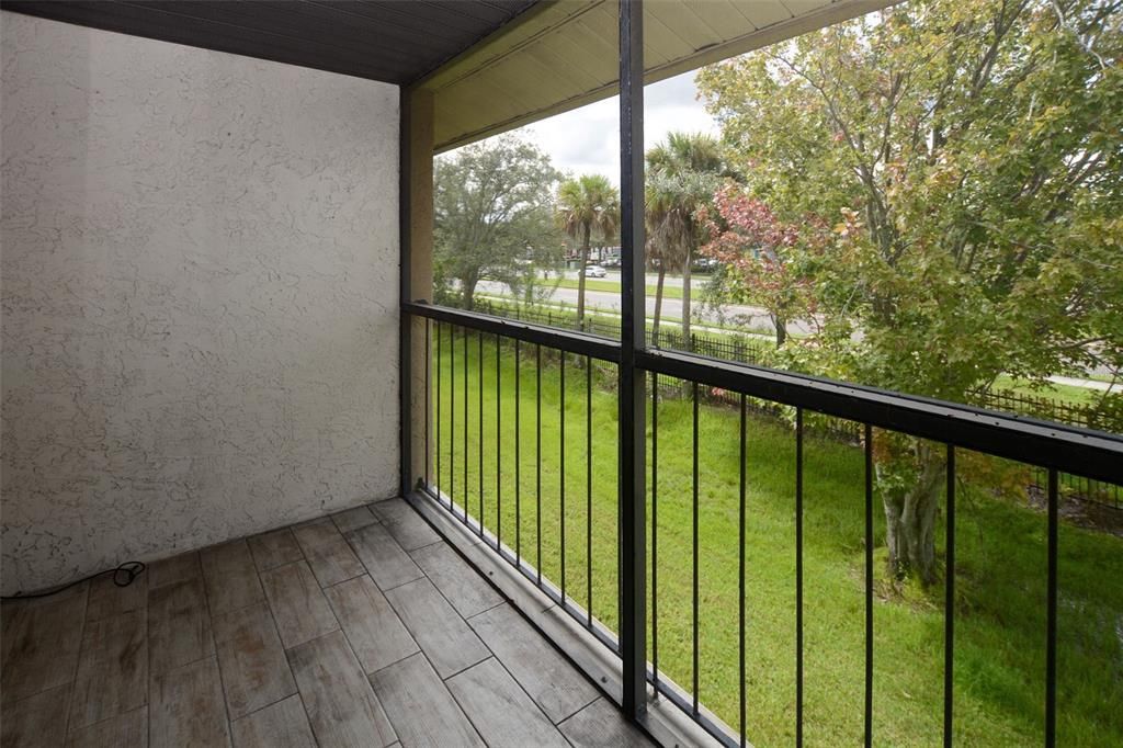 Screened Balcony off the Living Room