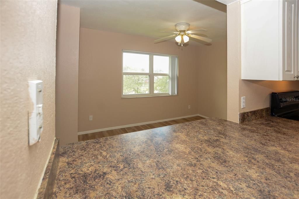 View over the Breakfast Bar to the Dining Room