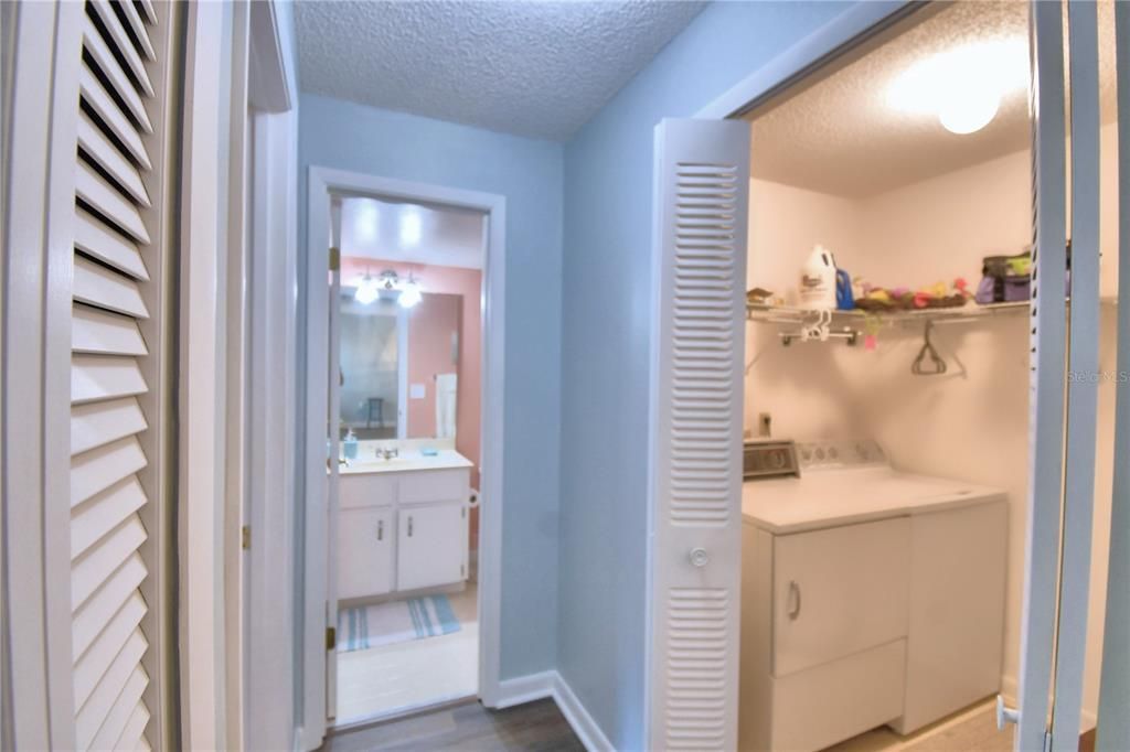 View of Laundry and Second Bathroom.