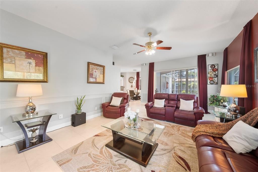 Living Room with view back into dining room