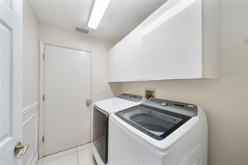 Laundry Room with door into garage