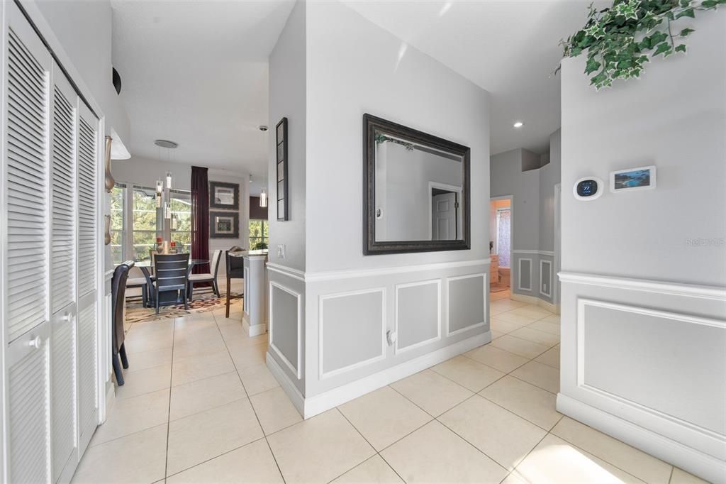 Hallway into dining room