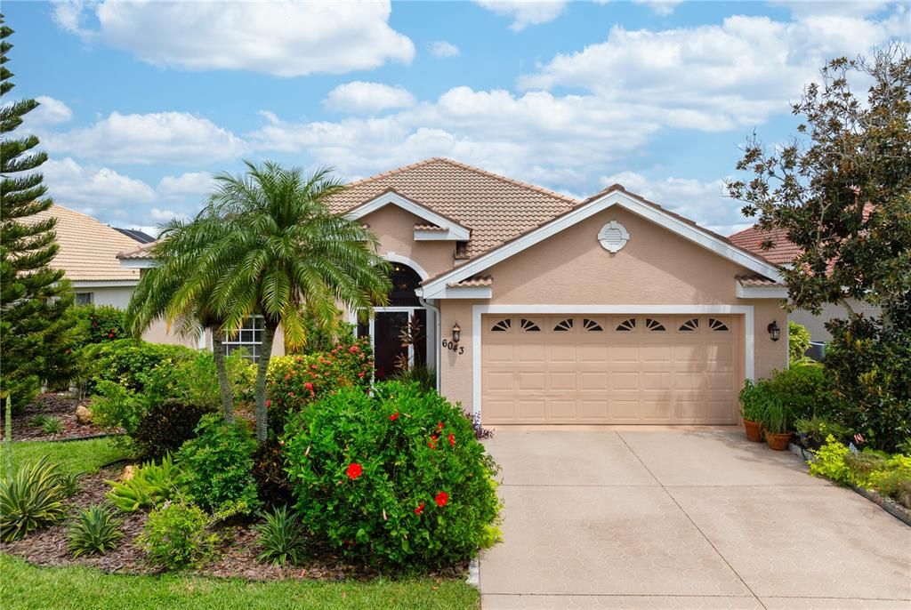 Exterior front with landscaping