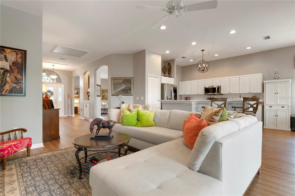 Family Room looking at kitchen