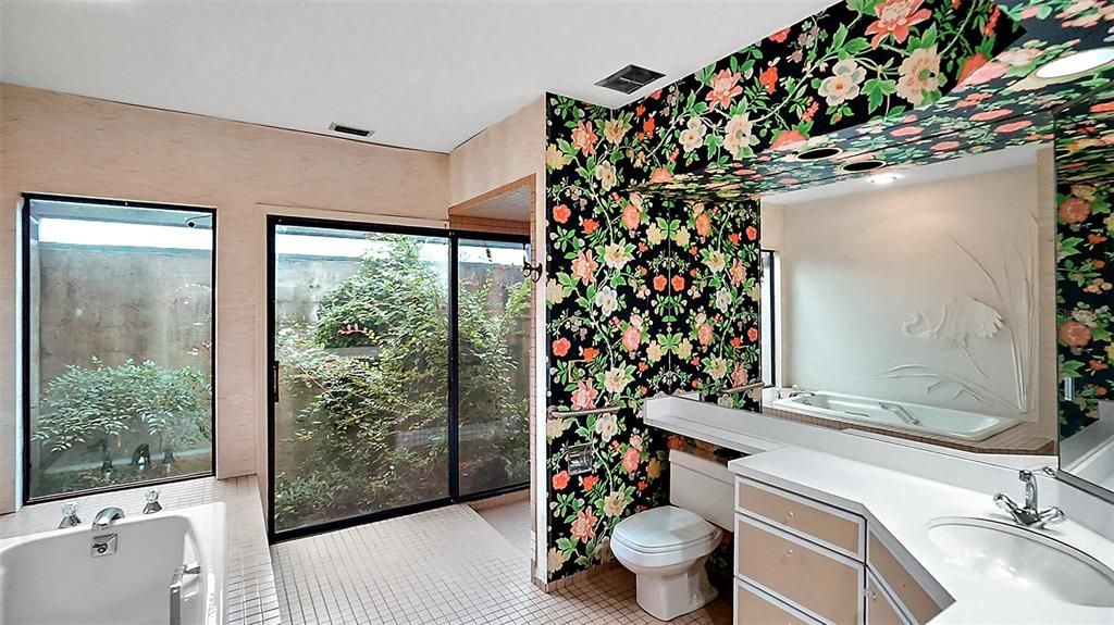 The Garden Bath is one of two Primary ensuites.