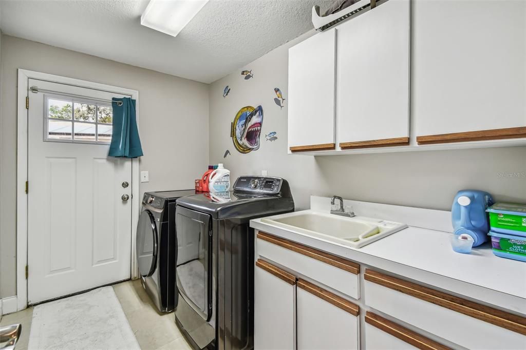 inside laundry room