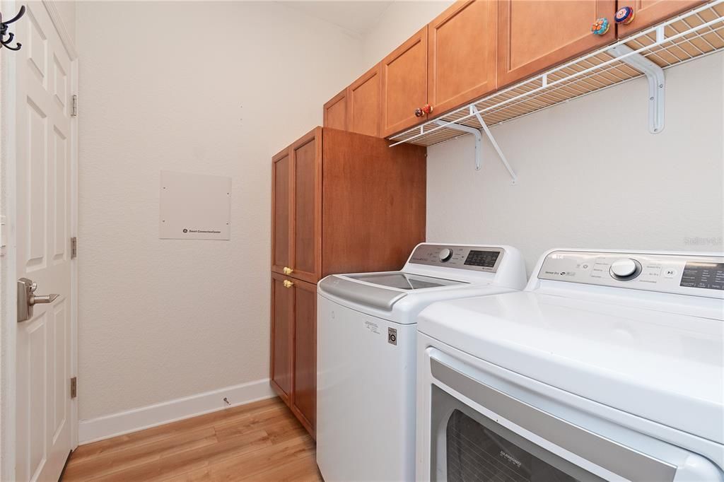 Laundry room with built in storage