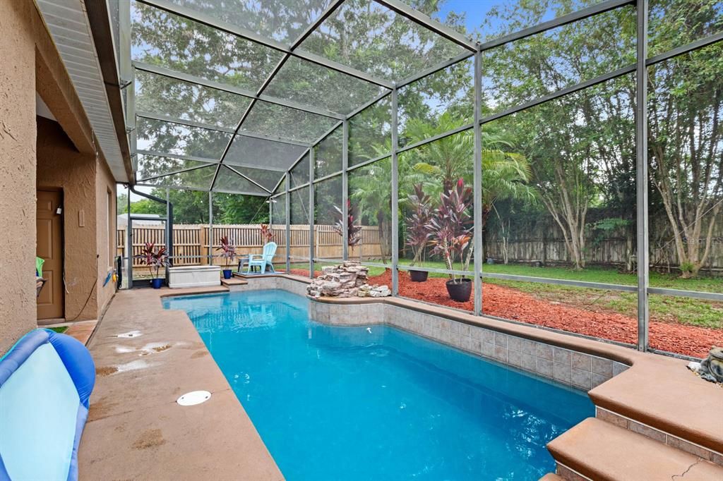 Large pool and pool deck space