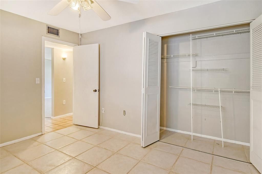 2nd bedroom with closet view