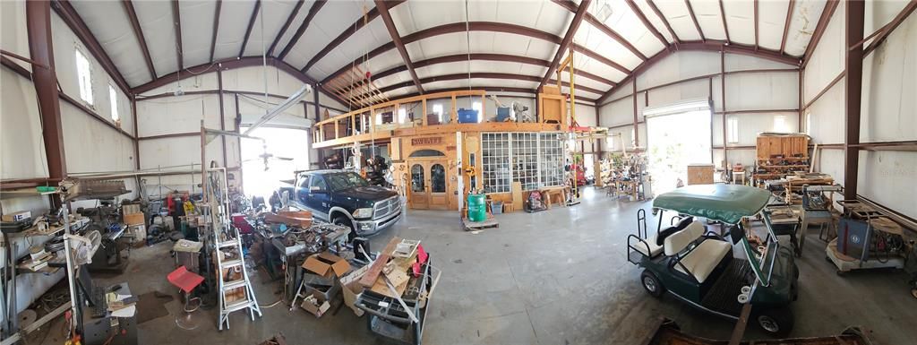 Full Interior of Oversized Shed